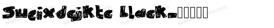 Sweixdcjktc black字体转换